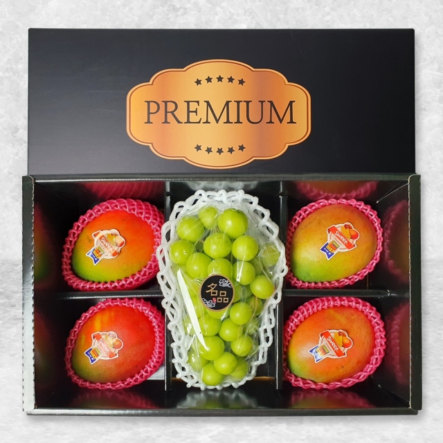 [예약주문]명절선물용 과일세트(애플망고/샤인머스켓)